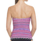 Profile By Gottex - Shirred Bandeau Tankini Top
