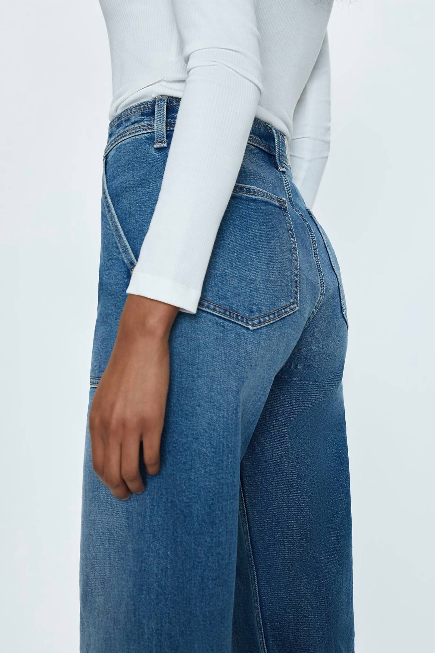 Pistola - Penny Utility High Rise Wide Leg Jeans