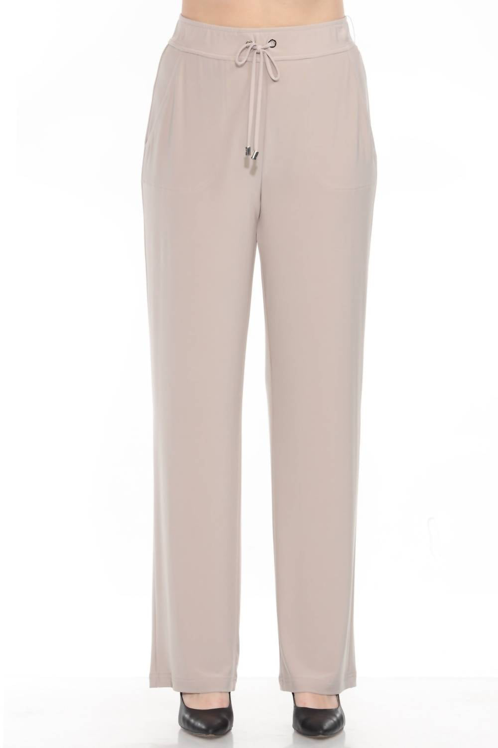 Joseph Ribkoff - Drawstring High Rise Relaxed Straight Pant
