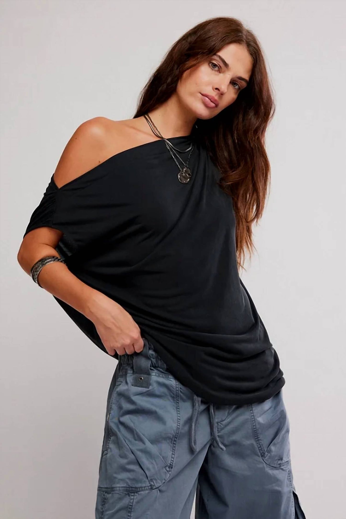 Free People - Cascadia Off-shoulder Henley Top