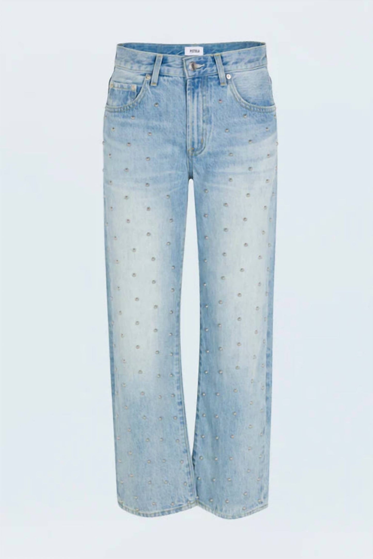 Pistola - Lexi Mid Rise Bowed Straight Jeans