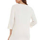 French Kyss - Gabrielle Kashmira 3/4 Sleeve V-Neck Top