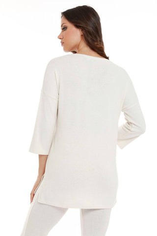 French Kyss - Gabrielle Kashmira 3/4 Sleeve V-Neck Top