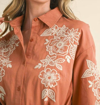 &Merci - Floral Embroidered Midi Dress