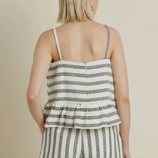 Aureum - Tweed Peplum Camisole Top