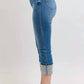 Trendsi - Women's Judy Blue Full Size Skinny Cuff Capris Jeans With Pockets Plus Size