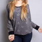 B Flawless - Star Print Raglan Top