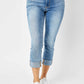 Judy Blue - Mid-Rise Cuffed Skinny Capri