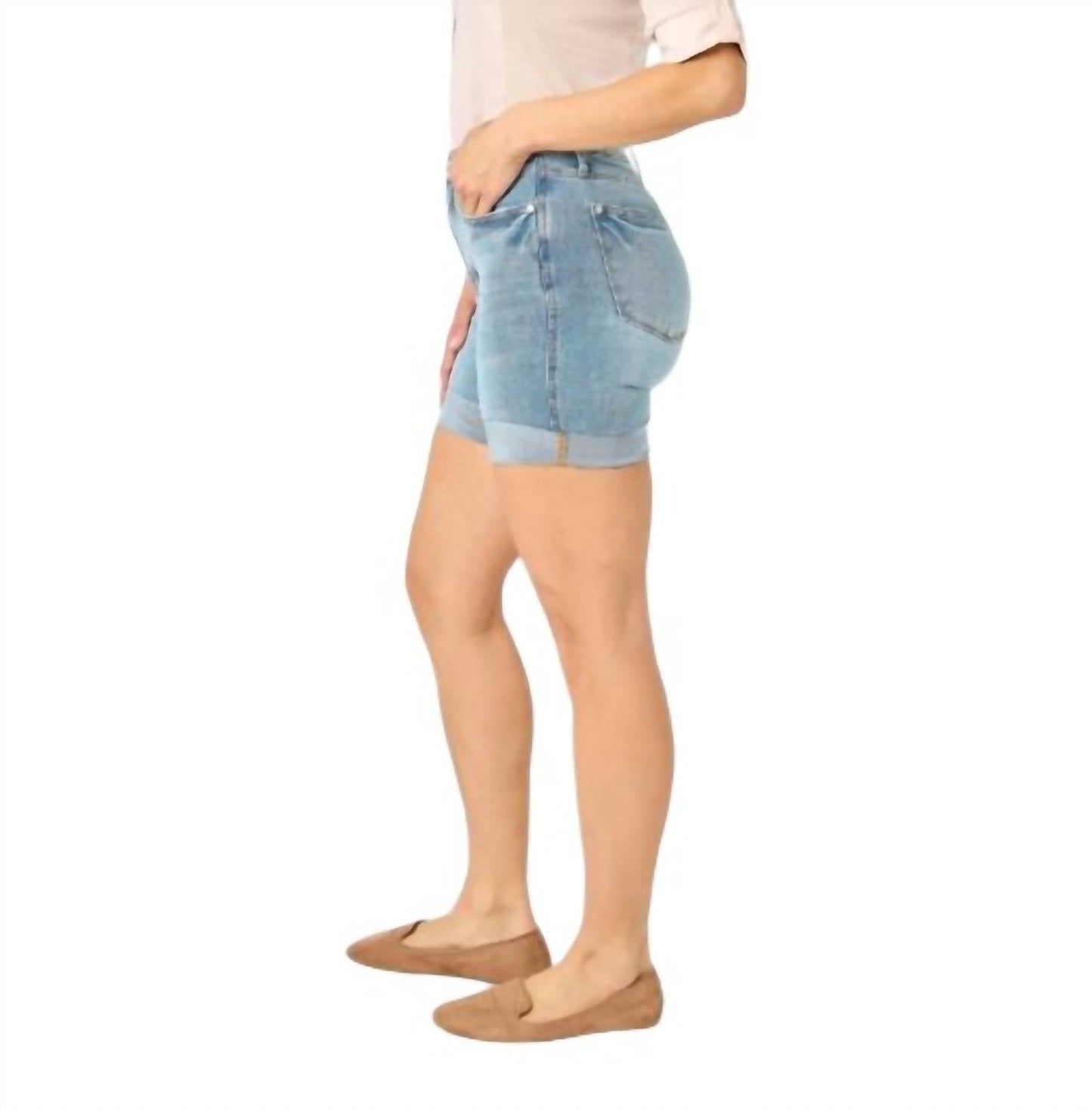 Judy Blue - High Waist Tummy Control Cool Denim Shorts