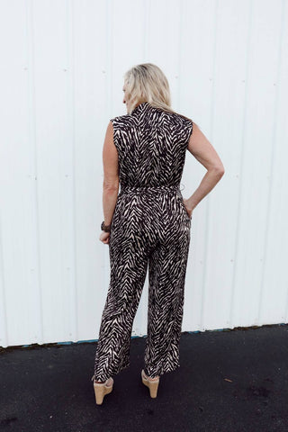 Dress Forum - Untamed Sleeveless Shirt Jumpsuit