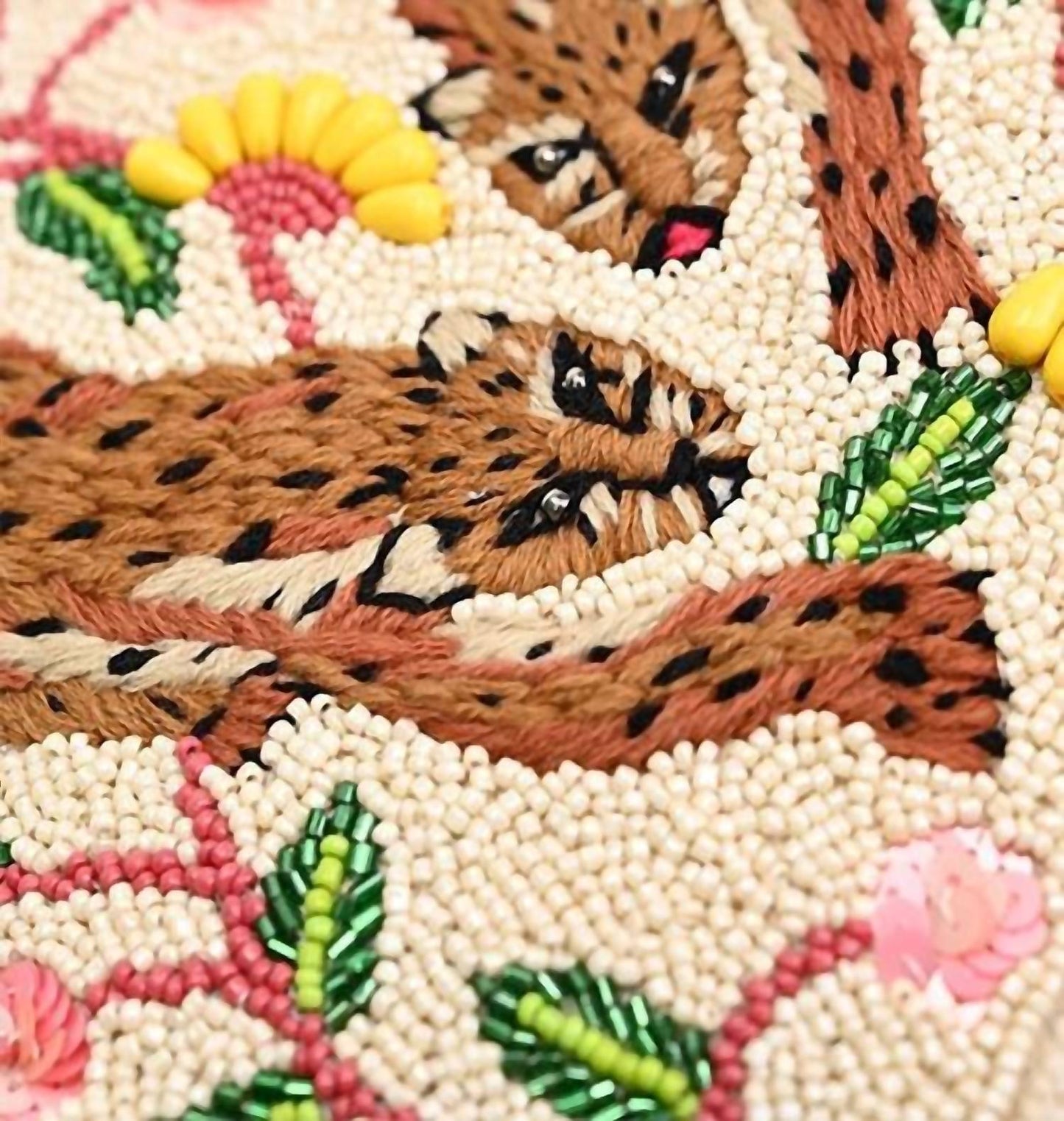 America & Beyond - Women's Temur Leopard Fringed Tote