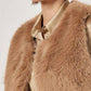 Apricot - Luxe Layer Fur Vest