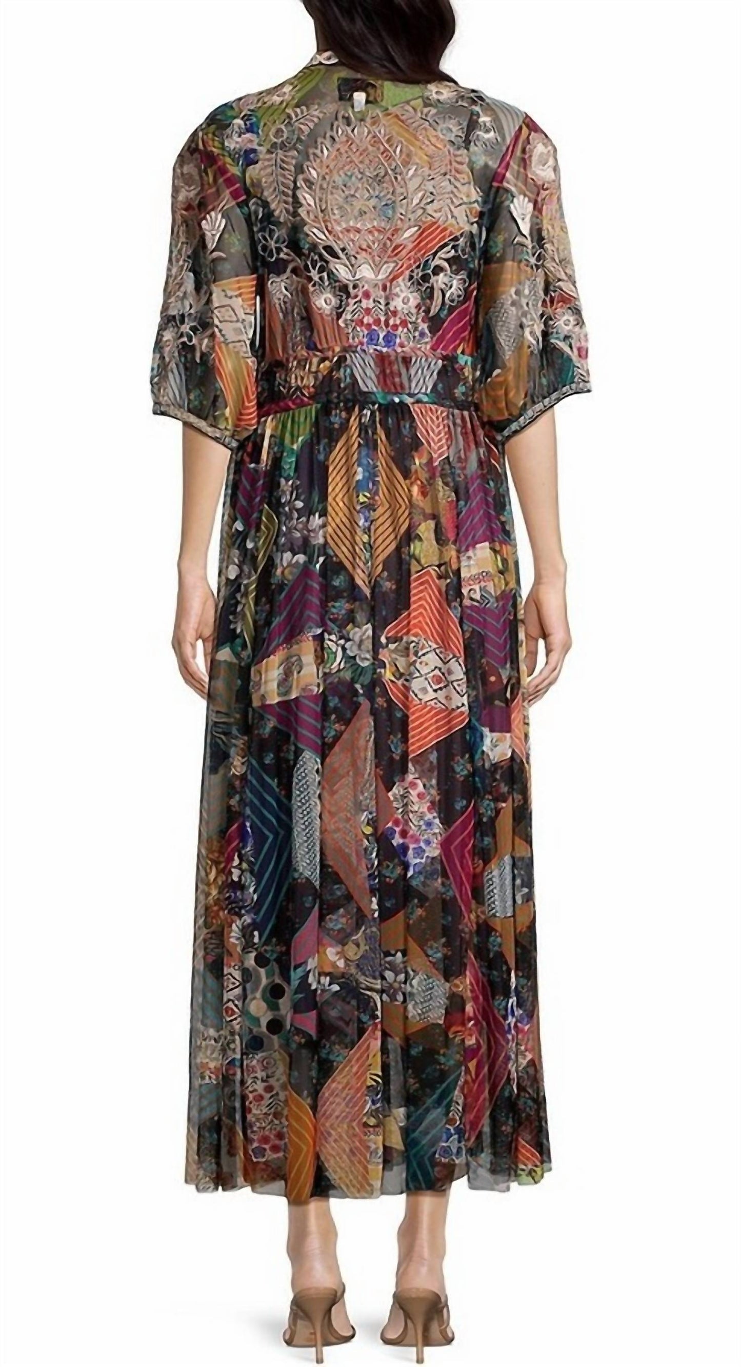 Johnny Was - Kiara Patchwork Mesh Dress