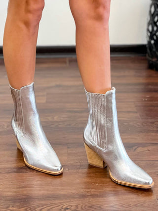 Chinese Laundry - Cali Metallic Block Heel Boots