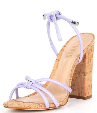 Schutz - Women's Suzy Multistraps Lace Up Open Toe Block High Heel Sandals