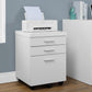 Rolling Mobile File Cabinet with Storage Drawers & Printer Stand