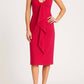 Bcbgmaxazria - Strapless Sweetheart Ruffle Front Midi Dress