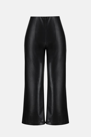 Joseph Ribkoff - Leatherette Pull On Culotte Pants