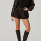 Astr - Sorine Wool Blend Pleated Shorts