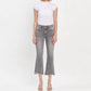 Vervet By Flying Monkey - High Rise Raw Slant Hem Mini Bootcut Jeans