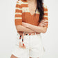 Free People - NOW AND THEN HENLEY TOP