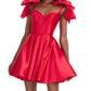 Ashleylauren - Sweetheart Neckline Mini Dress
