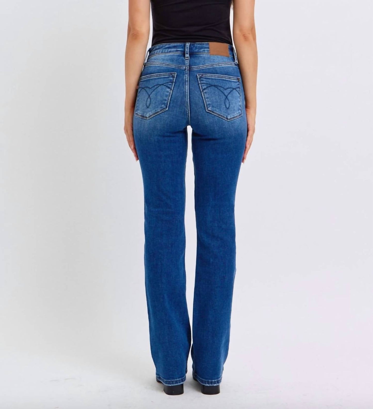 Judy Blue - Mid-rise Thermal Bootcut Jeans