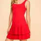 Tcec - Pleated Hem Mini Dress