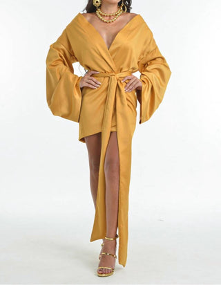 Steffany Milano - Golden Empress Wrap Dress