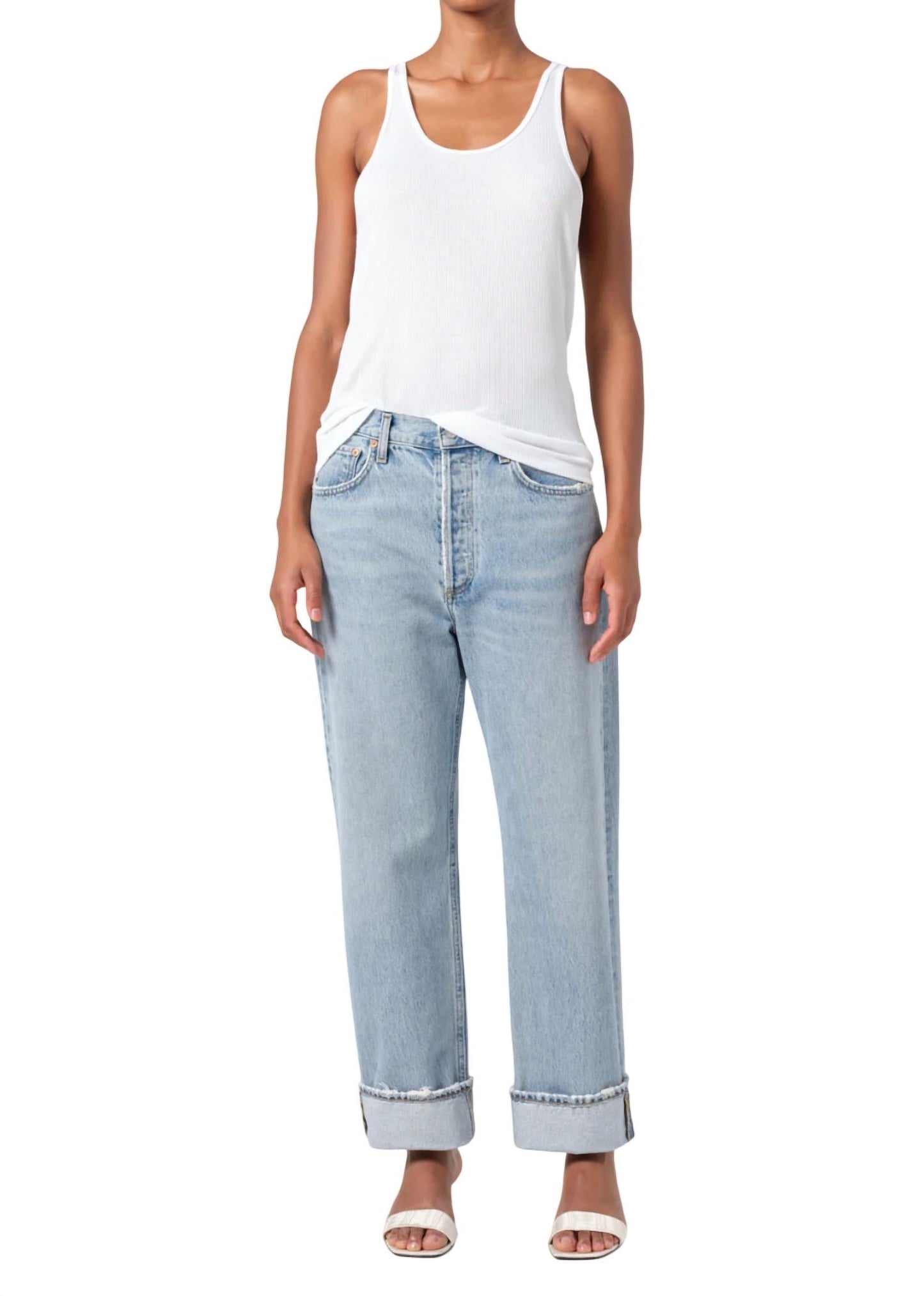 Agolde - Fran Low Slung Straight Jeans