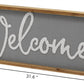 Paris Loft - Welcome Wood Framed Wall Hanging Sign