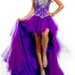 Rachel Allan - Heavy Beaded Strapless Sweetheart Gown