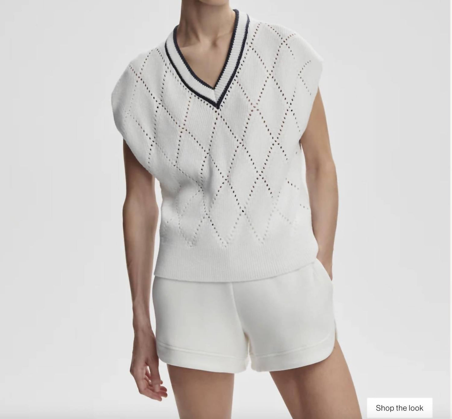 Varley - Beaton Diamond Knit Top