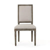 Traditional Style Dining Chair Set With Fabric Upholstery