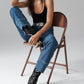 Free People - Risk Taker Mid Rise Straight Jeans