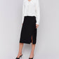 Charlie B - Knee-length Skirt With Side Slits And Pockets