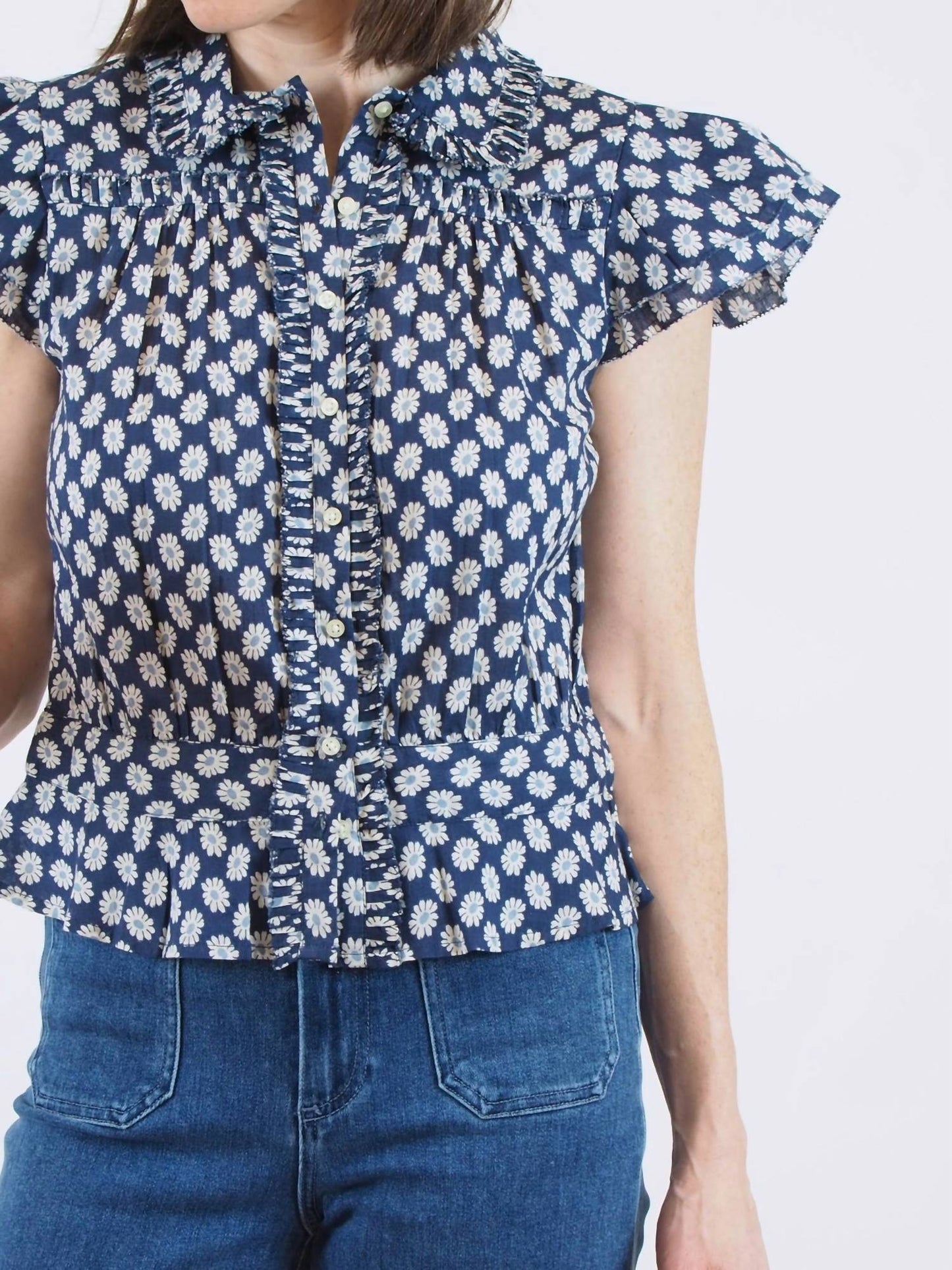 The Great. - Women's Gardenia Top
