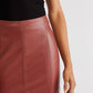 Free People - FEMME LEATHER SKIRT