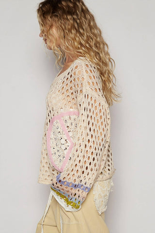 Pol - Peace Love & Crochet Sweater