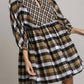 Umgee - Plaid Flannel Babydoll Dress