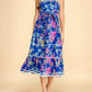 &Merci - Tropical Floral Ricrac Midi Dress