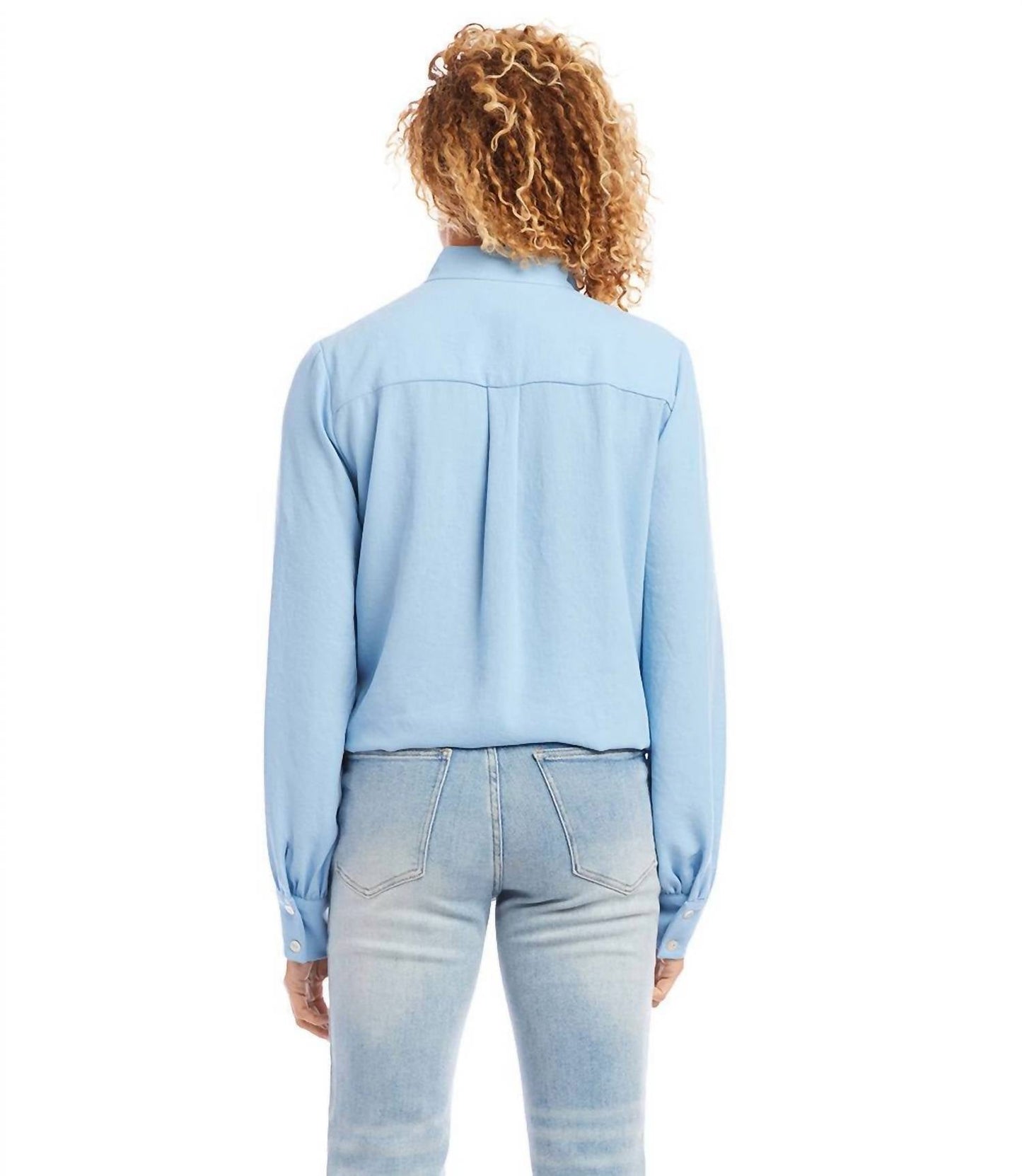 Karen Kane - Long Sleeve Tie-Front Top