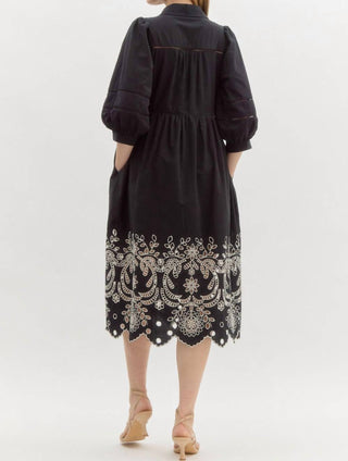 Entro - Floral Hem Midi Dress