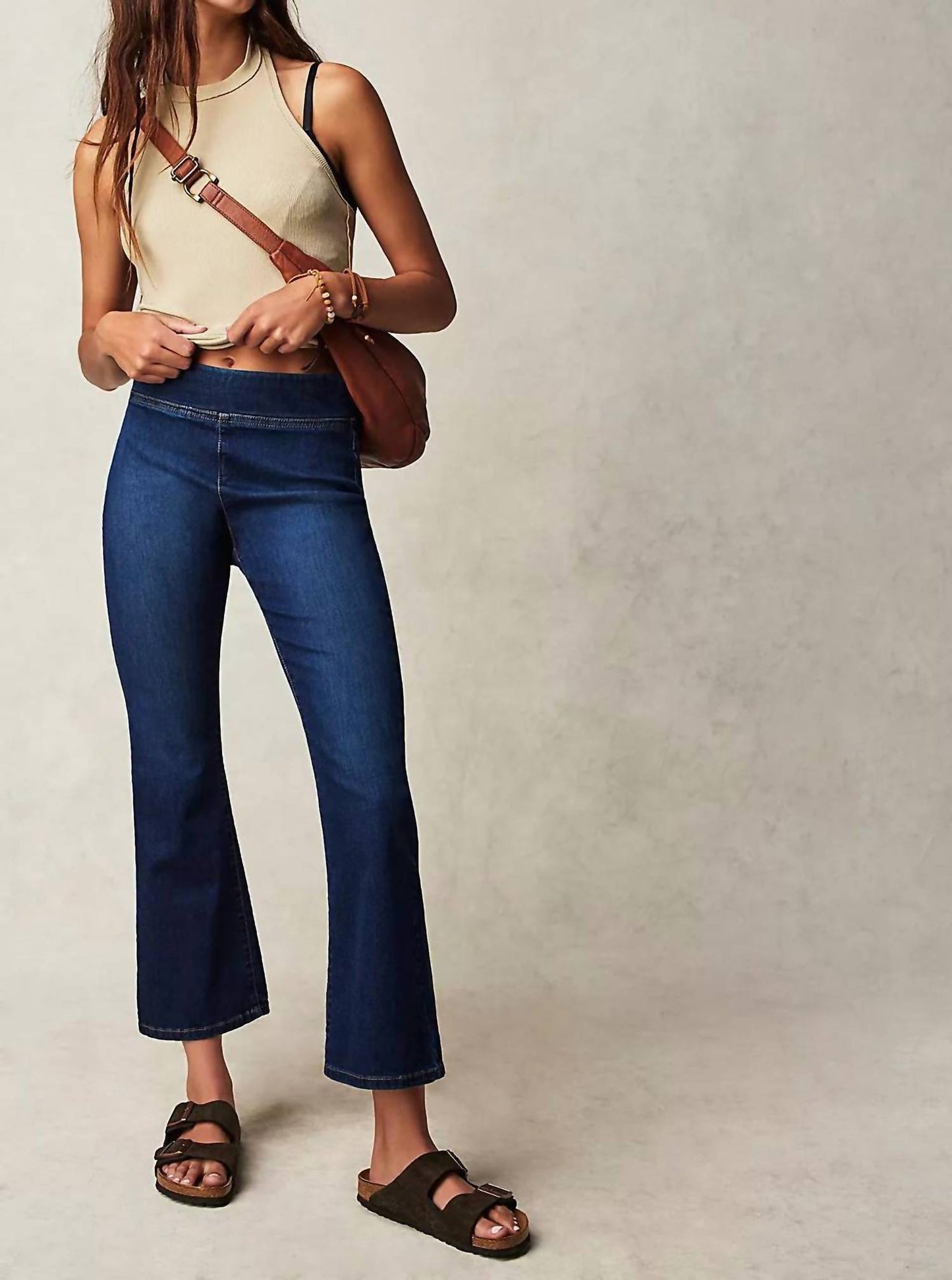Free People - In My Feelings Cropped Slim Flare Jeans