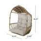 Malia Wicker Hanging Chair With Cushion