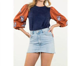 Thml - Mixed Media Knit Top