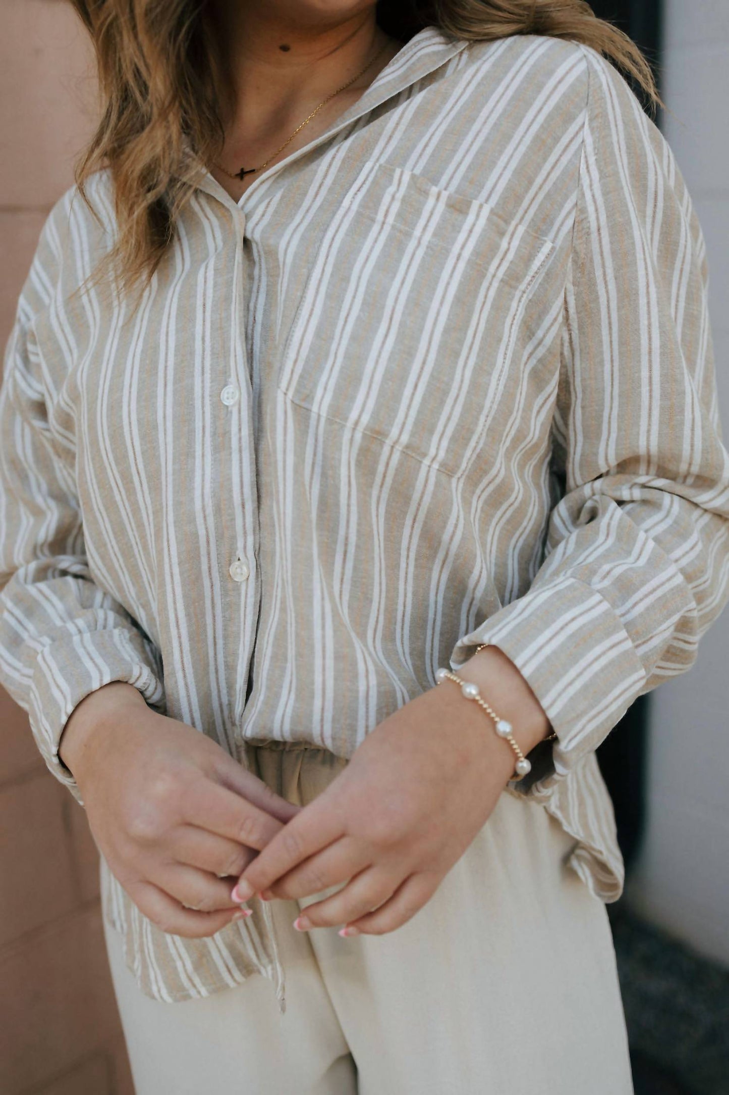Z Supply - The Perfect Line Stripe Button Down Top