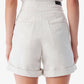 Iro - Canva High-Waisted Denim Shorts