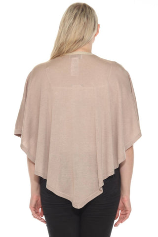 Joseph Ribkoff - Metallic Sweater Knit Poncho Top