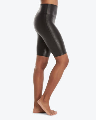 Spanx - Women's Faux Leather Bike Short